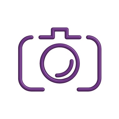 Kamera simgesi tasarım şablonu