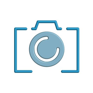 Kamera simgesi tasarım şablonu