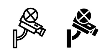 CCTV simge tasarım şablonu