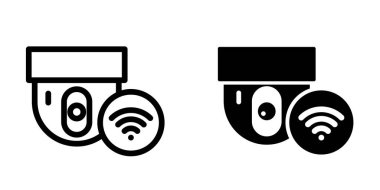 CCTV simge tasarım şablonu