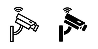 CCTV simge tasarım şablonu