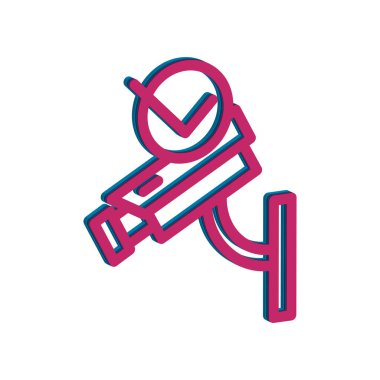 CCTV simge tasarım şablonu