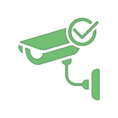 CCTV simge tasarım şablonu