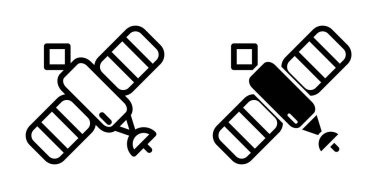 Uydu simgesi tasarım şablonu