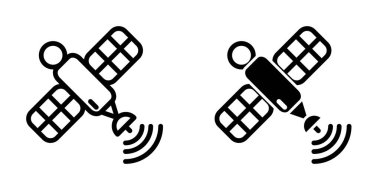 Uydu simgesi tasarım şablonu