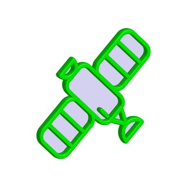 Uydu simgesi tasarım şablonu