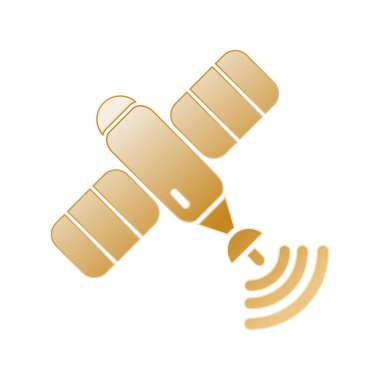 Uydu simgesi tasarım şablonu