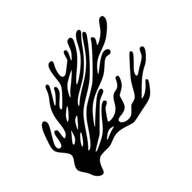 Mercanların basit vektör çizimi, okyanus temalı tasarımlar, deniz altı yaşam kavramları ya da su altı grafikleri için mükemmel, temiz, minimalist tarzda..