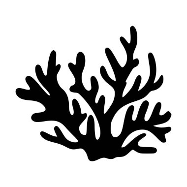 Mercanların basit vektör çizimi, okyanus temalı tasarımlar, deniz altı yaşam kavramları ya da su altı grafikleri için mükemmel, temiz, minimalist tarzda..