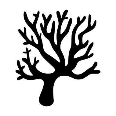 Mercanların basit vektör çizimi, okyanus temalı tasarımlar, deniz altı yaşam kavramları ya da su altı grafikleri için mükemmel, temiz, minimalist tarzda..