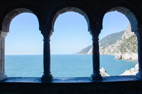 Unique Spectacular Italian Cliffs Rare View Stock Picture
