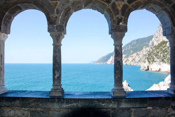 Unique Spectacular Italian Cliffs Rare View Stock Photo
