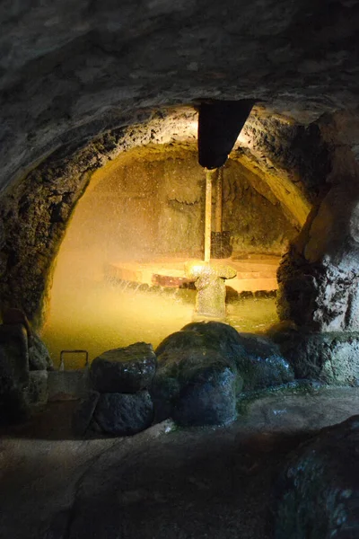 ancient water mill underground mechanism
