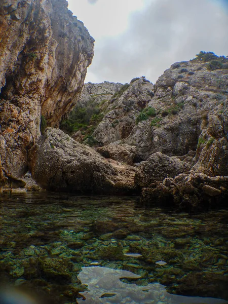 Kristal Berrak Suyu Sicilya Daki Venüs Havuzu Olarak Bilinir — Stok fotoğraf