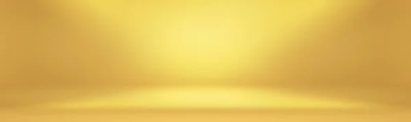 Абстрактна Тверда Речовина Блискучого Жовтого Градієнта Студійного Фону Стіни Кімнати — стокове фото
