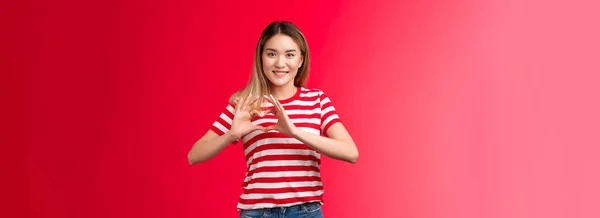 Ázsiai Lány Kifejezni Szeretet Támogatás Lgbtq Közösség Szívmelengető Édes Érzékeny — Stock Fotó