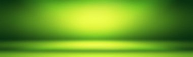 Lüks düz yeşil gradyan soyut stüdyo arkaplan boş oda metin ve resim için yer.