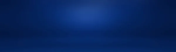 Resumo Gradiente Luxo Fundo Azul Azul Escuro Liso Com Vinheta — Fotografia de Stock