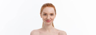 Doğal Güzellik Portresi. Güzel Spa Kadını. Mükemmel Taze Cilt