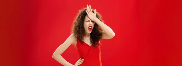 Woman Being Pissed Dumb People Irritated Forgetful Adult Caucasian Female — Stockfoto