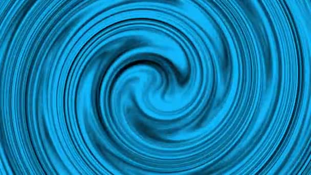 Latar Belakang Animasi Spiral Biru Dengan Efek Twirl — Stok Video