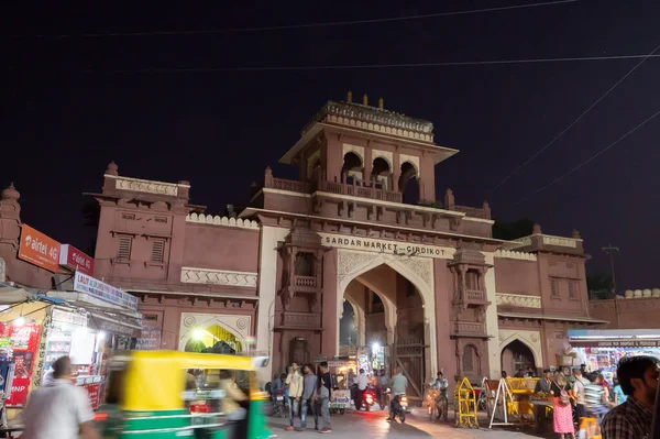 Jodhpur Rajasthan Índia 2019 Famous Sardar Market Ghanta Ghar Clock — Fotografia de Stock