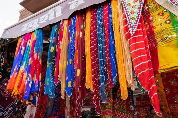 Jodhpur Rajasthan Indien 2019 Rajasthani Damkläder Hänger Till Salu Som — Stockfoto