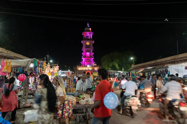 Jodhpur Rajasthan Índia 2019 Rajasthani Street Food Being Sold Road — Fotografia de Stock