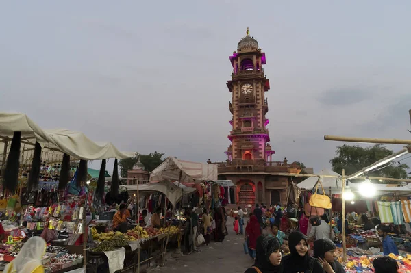 Jodhpur Rajasthan Indien 2019 Rajasthani Käufer Und Verkäufer Auf Dem — Stockfoto