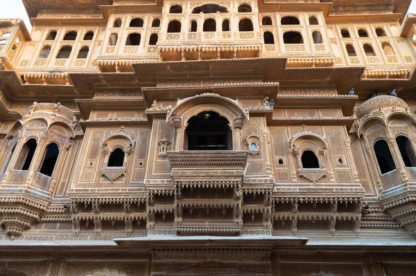 Jaisalmer Rajasthan India Oktober 2019 Zicht Beroemde Salem Singh Haveli — Stockfoto