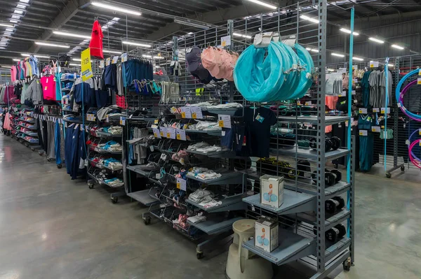 stock image Howrah, West Bengal, India - 26th October 2020 : Various sports goods on sale at Decathlon store of Uluberia, Howrah.