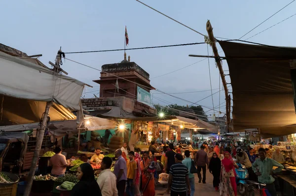 Jodhpur Rajasthan India 2019 Rajasthani Buyers Sellers Famous Sardar Market — 图库照片