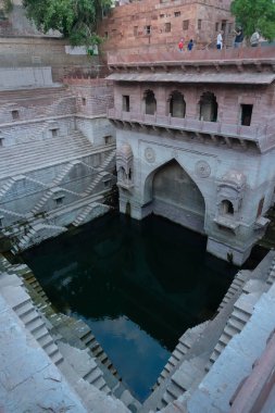 Toorji's Step Well, Toorji ki Jhalara, Toorj ki jhalra, was built in 1740s.Hand carved step well bulit to provide water to the local people in the desert. Ancient architecture Jodhpur,Rajasthan,India.
