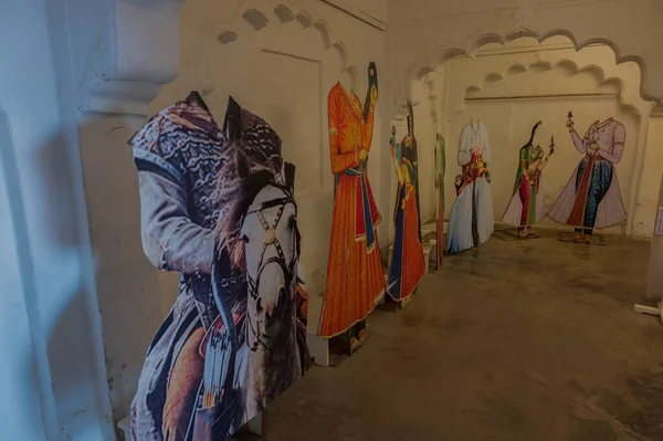 Jodhpur Rajasthan Índia Outubro 2019 Recortes Vestidos Antigos Designer Rajput — Fotografia de Stock