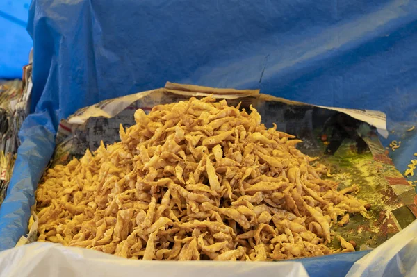 Nimki Widely Popular Spicy Indian Spricy Food Being Prepared Road — ストック写真