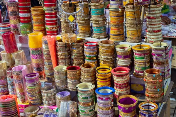 Belos Bangles Rajasthani Sendo Vendidos Famoso Sardar Market Ghanta Ghar — Fotografia de Stock