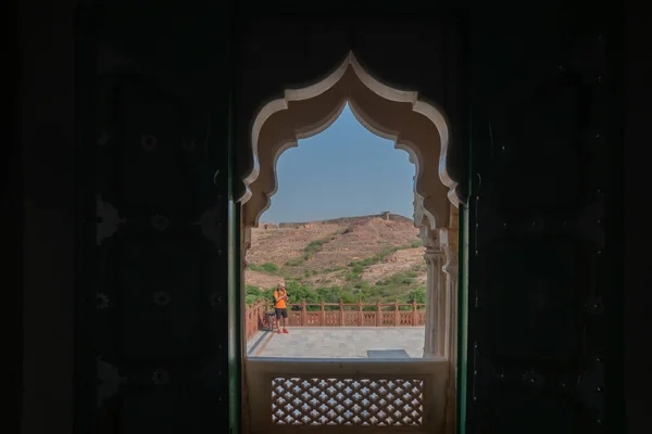 Jodhpur Rajasthan Índia Outubro 2019 Photohrapher Shooting Jaswant Thada Cenotaph — Fotografia de Stock