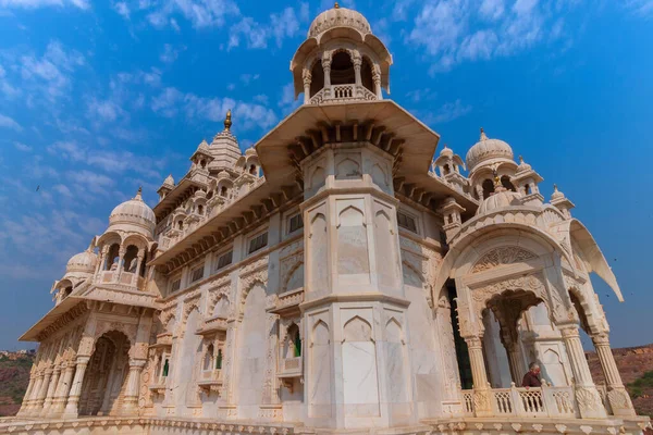 Vacker Arkitektur Jaswant Thada Cenotaph Jodhpur Rajasthan Indien Till Minne — Stockfoto
