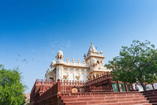 Vacker Utsikt Över Jaswant Thada Cenotaph Jodhpur Rajasthan Indien Byggd — Stockfoto