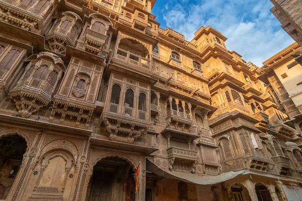Jaisalmer Rajasthan Índia Outubro 2019 Patwon Haveli Mansion Brocade Merchants — Fotografia de Stock