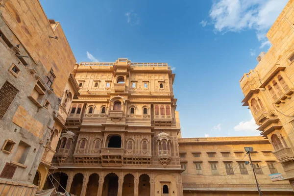 Jaisalmer Rajasthan Indien Oktober 2019 Patwon Haveli Mansion Brocade Merchants Stockbild
