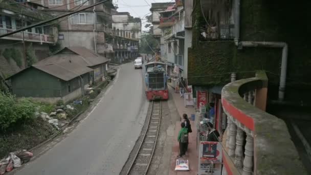 Darjeeling West Bengal India 2023 Zpomalený Pohyb Dieselového Motoru Vlaku — Stock video