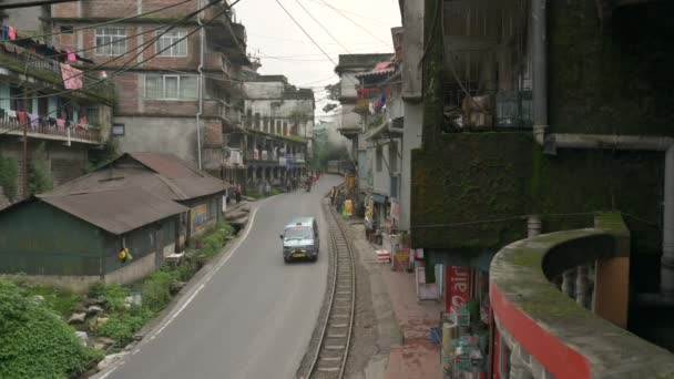 Darjeeling Westbengalen Indien 2023 Video Von Einem Spielzeugzug Mit Dampflok — Stockvideo