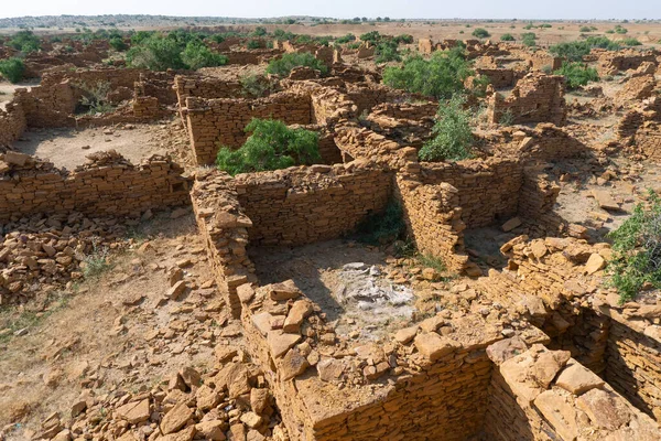 Ruins, abandoned houses of Kuldhara village at Jaisalmer,Rajasthan,India. It is said that this village is cursed and hence no human could live here for long. The houses are haunted, so is the village,