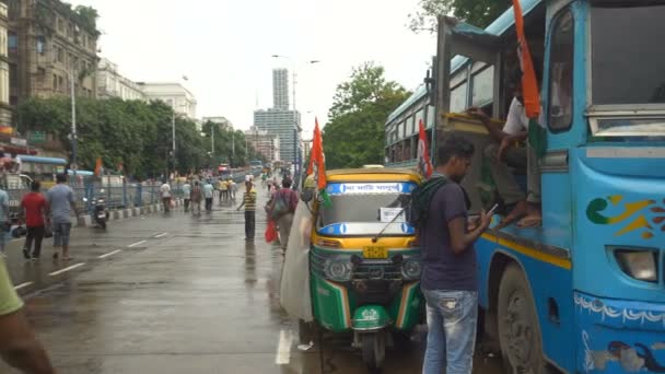 Kolkata Batı Bengal Hindistan Temmuz 2023 Tüm Hindistan Trinamool Kongre — Stok video
