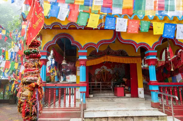 stock image Darjeeling,West Bengal,India-11.08.2023: Decorated gateway of Mahakal Temple or Mahakal Mandir, Hindu temple dedicated to God Shiva and is an amalgamation of Hindu and Buddhist religions coexisting.