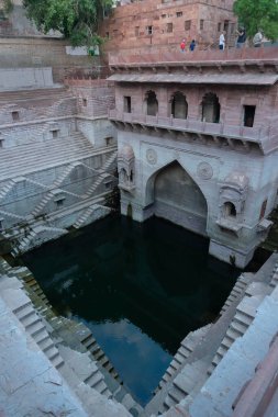 Toorji's Step Well, Toorji ki Jhalara, Toorj ki jhalra, was built in 1740s.Hand carved step well bulit to provide water to the local people in the desert. Ancient architecture Jodhpur,Rajasthan,India.