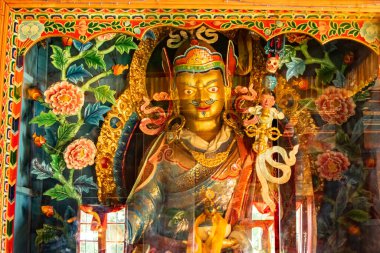 Goutama Buddha, Budist dini Guru, Okhrey Manastırı - Sikkim, Hindistan. İzinle resim çekimi.