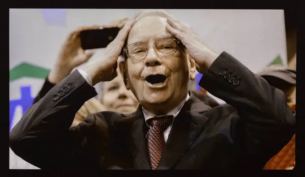 Warren Buffett Funny Meme Etiketi, Etsy 'de internette satılan bir Amerikan e-ticaret sitesi. Warren Buffett - 124; Berkshire Hathaway - 124; Borsa - 124; Değerli Yatırımcı - 124; Tayland, Ekim, 24, 2024.