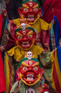 17 Haziran 2024 'te Leh, Ladakh Hindistan' daki Hemis Festivali sırasında yapılan 